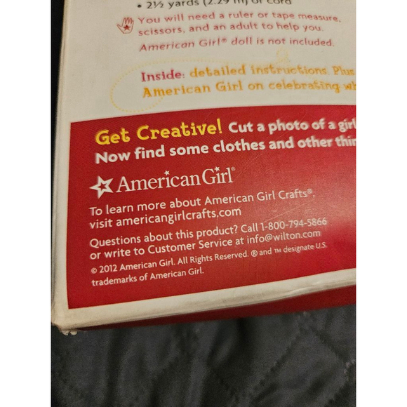 American Girl Crafts Pom-Pom Scarves Craft Kit Pink Green One Size (NEW) - Picture 7 of 7